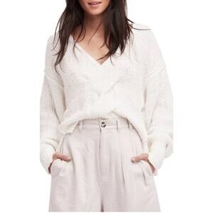 Free People Coco V-Neck Sweater size medium